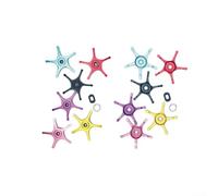 Repuesto para Five Star Drag 62 mm Montaje de metal para ABU BF7 BF8 ib7 ib8 y para carretes de pesca Zenon Baitcasting 2 juntas (mano derecha rojo)