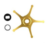 Repuesto para Five Star Drag 62 mm Montaje de metal para ABU BF7 BF8 ib7 ib8 y para carretes de pesca Zenon, 2 juntas (oro derecho)