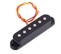 Repuesto para Guitarra Eléctrica, Pastilla de Bobina Simple, Repuesto de Efectos de Guitarra, ST Negro, for Musicos Profesionales y Amateurs