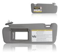 Repuesto para Highlander 2014 2015 2016-2019 74320-0E074-A0 visera solar delantera de coche con espejo de maquillaje izquierdo del conductor y pasajero derecho beige (juego gris izquierdo derecho)
