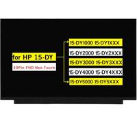 Repuesto para HP 15-DY 15-DY1000 15-DY1XXX 15-DY2000 15-DY3000 15-DY3XXX 15-DY2XXX 15-DY4000 15-DY4XXX 15-DY5000 15-DY5XXX (300) pin FHD 19 20 x 1080 no táctil)