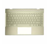 Repuesto para HP Envy 13-AH Palmrest Upper Case Backlit Keyboard Assembly Gold L19541-001