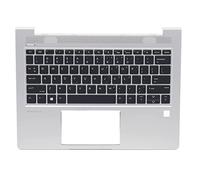 Repuesto para HP PB430G6 PB430G7 ProBook 430 G6 G7 parte superior de teclado retroiluminado con reposamuñecas L44547-001 Siliver