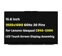 Repuesto para Lenovo Ideapad Yoga C940-15 C940-15IRH 9-15IMH5 2 en 1 Tipo 82DE 81TE 5D10S39658 5D10S39659 30 pines 60Hz LCD Display Digitalizador Asamblea con bisel (para 1922) 0 x 108 cm. Solo 0)