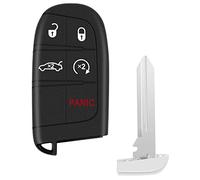 Repuesto para llave inteligente de proximidad de 5 botones para Chrysler 200/2019-2021 Dodge Challenger Charger/Chrysler 300 FCCID: M3M-40821302 68155687AB, chip 4A, 433 MHz (paquete de 1)