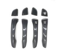 Repuesto para manija de puerta exterior de Hyundai para I30 I30N 2018 2019 2020, cubierta de fibra de carbono, cromo plateado, accesorios decorativos exteriores de coche, manijas de puerta exterior