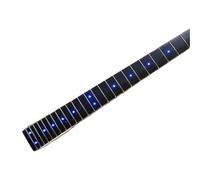 Repuesto para mástil de guitarra, 22 trastes, con incrustaciones de puntos LED, diapasón de palisandro, arce, accesorios para el cuello de guitarra eléctrica