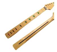 Repuesto para mástil de guitarra, 22 y 24 trastes, mástil de arce, pintura brillante, color madera, accesorios para guitarra eléctrica (24 trastes)