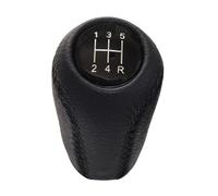 Repuesto para Mazda para 2 para DE para DH 3 para BK para BL 5 para CR para CW 6 II para Miata para MX-5 para NC III Pomo de palanca de cambios de cuero para coche (6 velocidades negro) (12345r negro)