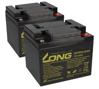 Repuesto para Meyra Ortopedia 2x Kung Largo 12V 50Ah Batería de Plomo Ciclos AGM