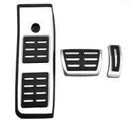 Repuesto para reposapiés de freno de combustible A4 B9 2016-2020 2021 2022 de acero inoxidable antideslizante AT MT, pedales de freno de coche (4 piezas) (3 piezas)