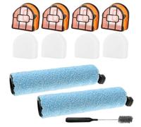 Repuesto para rodillo de cepillo y filtro de espuma para Shark para Hydrovac WD161 WD261 - Rodillo suave limpio suelos duros