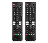 Repuesto para Samsung Smart TV BN59-01315B con botones integrados para Netflix/Prime Video/Disney+/Rakuten TV, con todos los televisores LG The Frame, Neo QLED, UHD y 4K (2 PC)