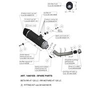 Repuesto para silenciadores traseros LeoVince LV ONE negro 300mm 45mm > 35mm