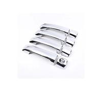 Repuesto para Toyota para Tundra Crew Max 2007-2015 2016 2017 2018 2019 2020 2021 para Sequoia 2008-2013 2014 2015 cubierta de manija de puerta exterior de coche (color: fibra de carbono) (plateado