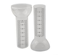 Repuesto para vidrio de medidor de lluvia con diseño resistente a la intemperie y escala de medición clara que permite lecturas precisas de medidor de agua de lluvia de hasta 35 mm