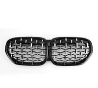 Repuesto para X1 F48 2020 2021 2022 SUV sDrive18i sDrive20i xDrive20i xDrive20i Car Tuning Fr&on&t Rejilla de riñón negro brillante rejilla negra rejilla de parachoques delantero de una sola rejilla
