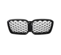 Repuesto para X3 G01 / X4 G02 2022 2023 sDrive20i xDrive20i M40i Fr&on&t Kidney Grills SUV Car Tuning Grille Black Grille Front Bumper Grille Dual Slat(Negro Plata)