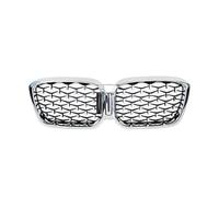 Repuesto para X3 G01 / X4 G02 2022 2023 sDrive20i xDrive20i M40i Fr&on&t Kidney Grills SUV Car Tuning Grille Black Grille Front Bumper Grille Dual Slat(Plata)