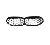 Repuesto Parrilla Delantera Rejilla De Riñón Delantera Coche Estilo Para Diamante Compatible Con Serie 2 Para F44 220i 220d 216d 218d Para Gran Para Coupe 2021 2022 2023 2024(Black+Silver)