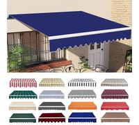 Repuesto retráctil para patio, 100 % poliéster resistente al agua, 280 g, para puertas, mercado y diciembre (3 x 2,5 m, color A)