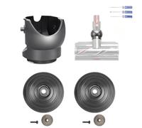 Repuesto Rueda de Bola + Conector de Cabezal de Aspiradora Compatible con Dyson V10V11V15, 100W Cabezal de Aspiradora de Alto Par de Torsión Cepillo de Suelo Motor Conducto Interfaz Accesorios