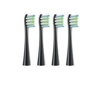 Repuestos compatibles con cabezales de cepillo dientes eléctrico sónico Oclean X/X PRO/ Z1/ F1. Boquillas succión cerdas suaves DuPont. 4 unidades(4Black)