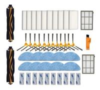 Repuestos Compatibles con LIECTROUX C30B XR500 E30 Compatible Proscenic 800T 820S 820T 830T Robot Aspirador Rodillo Cepillo Lateral Filtro Fregona Trapo(Kits-6)