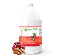 Repuestos de jab n espumoso de manos GreenFist con aroma a almendra y cereza. Fabricado en EE. UU., 1 gal n (128 onzas)