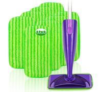 Repuestos de mopa reutilizables (8 unidades) compatibles con mopas Swiffer Wet Jet Mop, almohadillas de repuesto para mopas Wet Jet (uso en seco