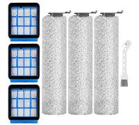 Repuestos de rodillos de cepillo y filtros para Bissell CrossWave OmniForce & CrossWave OmniFind Aspiradoras, Piezas de repuesto para 3882/3883/3967F, Incluye 3x Cepillo + 3x Filtros + 1x Limpieza