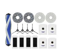 Repuestos for aspiradora, filtro, bolsa for polvo, cepillo lateral principal, accesorios for mopa, compatibles con ECOVACS T30 MAX/PRO OMNI / T30S PRO(Set-17PCS)