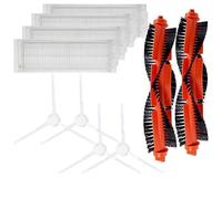 Repuestos for aspiradora robot Xiao-mi Mi Mop 2S / Mop P/Mop Pro / XMSTJQR2S / STYTJ02YM, cepillo lateral principal, filtro HEPA y mopa.(Gold)