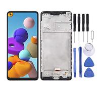 REPUESTOS for Samsung Pantalla LCD y Montaje Completo de digitalizador con Marco para Samsung Galaxy A21S / SM-A217 (Color : Black)