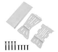 Repuestos Juguetes RC Compatible con ARRMA para Gorgon 1/10 2WD Monster Truck RC Coche Piezas Upgrade Guardia Chasis Placa Deslizamiento Acero Inoxidable
