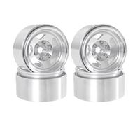 Repuestos Juguetes RC Compatible con Axial para SCX10 para Traxxas para TRX4 para D90 para Redcat Gen8 1/10 RC Coche Piezas Upgrade 4pcs Rueda 1.9 Pulgadas Beadlock 5 Radios Metal
