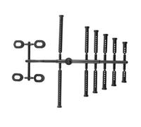 Repuestos Juguetes RC Compatible con Modelo 1/12 1/14 1/16 1/8, Piezas De Mejora De Coche, Columna De Carcasa Plana para Correr, RV, Pie Grande para Rally R445