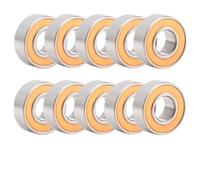 Repuestos Juguetes RC Compatible con MR105RS MR105-2RS MR105 2RS RC Piezas Upgrade 10PCS 5x10x4mm ABEC-3 Rodamientos De Bolas Miniatura Sellados Naranja