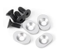 Repuestos Juguetes RC Compatible con Sledge 95076-4 1/8 RC, Piezas De Mejora Coche, Motor Fijo Aluminio Inoxidable para Tornillos Refuerzo Asiento, Arandelas