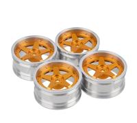 Repuestos Juguetes RC Compatible con Tamiya BB01 para TT02 para Traxxas 4tec para MST 1/10 RC Actualización De Coche Piezas Repuesto 4 Uds Ruedas Deriva Aluminio