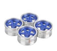 Repuestos Juguetes RC Compatible con Tamiya BB01 para TT02 para Traxxas 4tec para MST 1/10 RC Actualización De Coche Piezas Repuesto 4 Uds Ruedas Deriva Aluminio