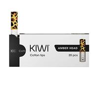 Repuestos KIWI, Tips de Algodón Oficiales para Cigarrillo Electrónico KIWI, Paquete de 20 (Amber Head)