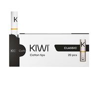 Repuestos KIWI, Tips de Algodón Oficiales para Cigarrillo Electrónico KIWI, Paquete de 20 (Classic)
