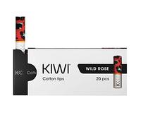Repuestos KIWI, Tips de Algodón Oficiales para Cigarrillo Electrónico KIWI, Paquete de 20 (Wild Rose)