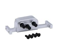 Repuestos Maquetas RC Para 1/10 Caja Transferencia Aluminio Con Reducción Del 30% 70 Mm Ancho Eje 5 Mm Piezas Mejora Chasis Para LCG Crawler RC(Silver)