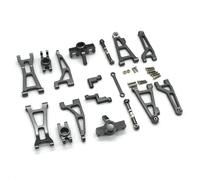 Repuestos Maquetas RC Para MJX H16 16207 16208 16209 16210 1/16 Componentes Dirección Brazo Bloque Dirección Piezas Mejora Coche RC Parte Delantera Y Trasera(Light Grey)