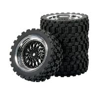 Repuestos Maquetas RC Para Tamiya Para TT01 Para TT02 Para Kyosho Para Sakura D3 Para Traxxas 4Tec 2,0 1/10 1/12 1/14 Ruedas Neumáticos Carretera Llantas Plástico Hexagonales 12mm(Black,3MM)