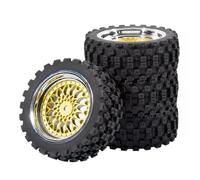 Repuestos Maquetas RC Para Tamiya Para TT01 Para TT02 Para Kyosho Para Sakura D3 Para Traxxas 4Tec 2,0 1/10 1/12 1/14 Ruedas Neumáticos Carretera Llantas Plástico Hexagonales 12mm(Brass,6MM)