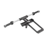 Repuestos Maquetas RC Para Vanquish Para Phoenix VS4-10 F10 1/10 Soporte Servo BAT Aluminio Enlace Dirección Hidráulica A Escala Eje Pórtico Orugas RC Mejora DIY(Black)