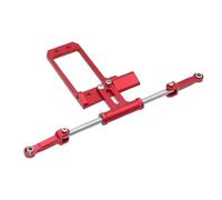 Repuestos Maquetas RC Para Vanquish Para Phoenix VS4-10 F10 1/10 Soporte Servo BAT Aluminio Enlace Dirección Hidráulica A Escala Eje Pórtico Orugas RC Mejora DIY(Red)